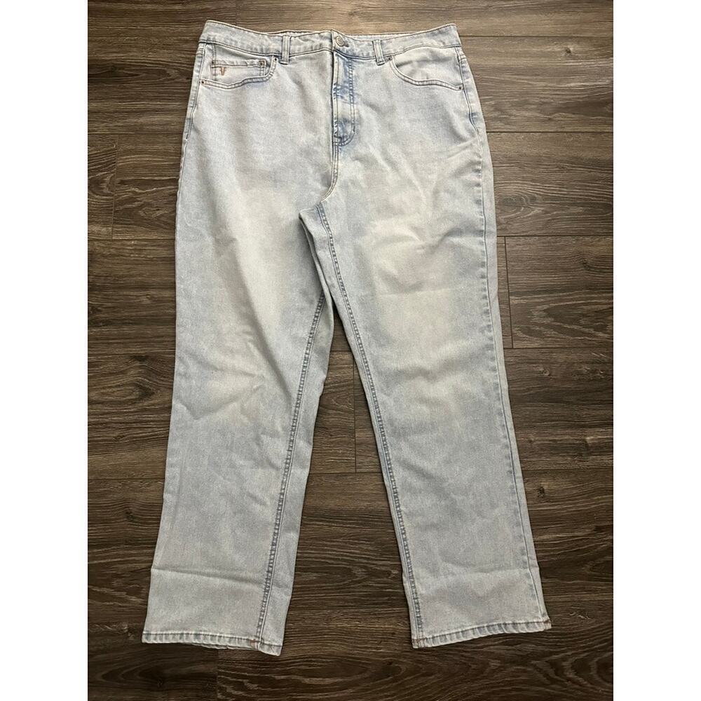 Frye Jeans High Rise Cuffed Crop Stevie Wash Denim Size 16/34 Inseam NWT